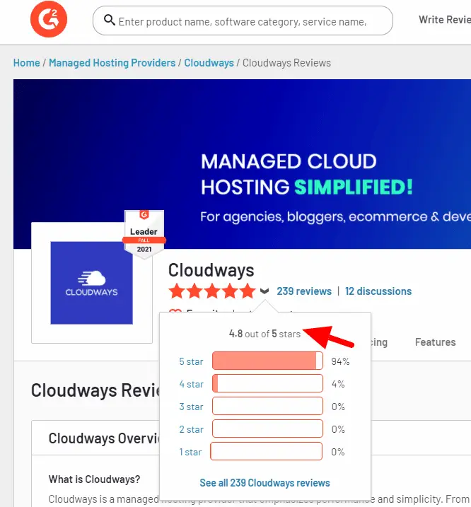 تقييمات استضافة Cloudways 