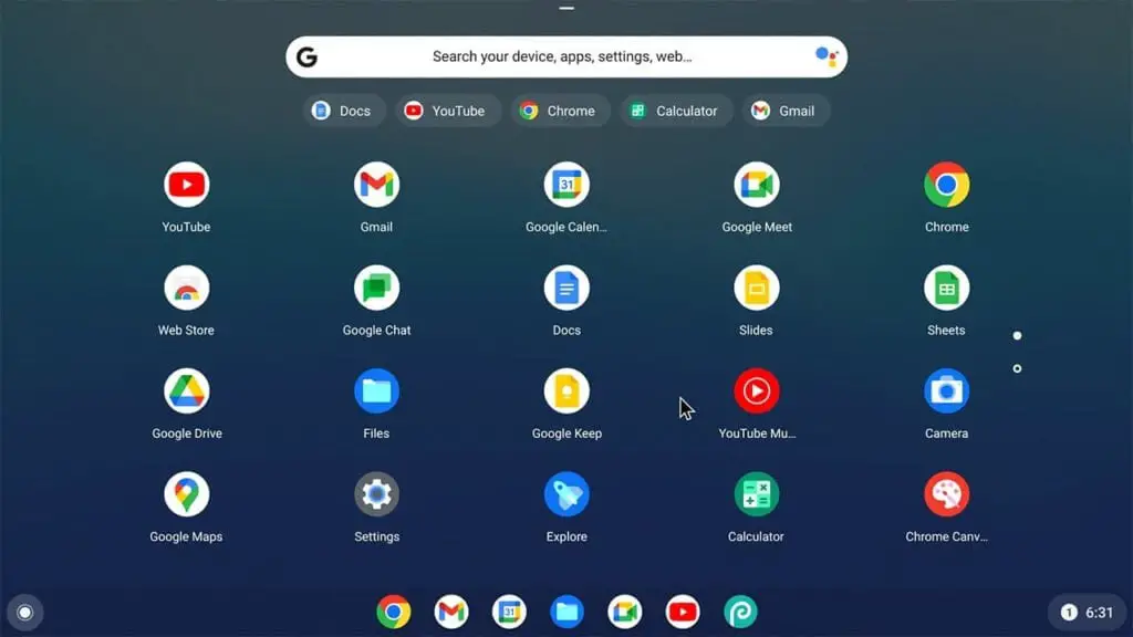 نظام جوجل كروم Chrome OS